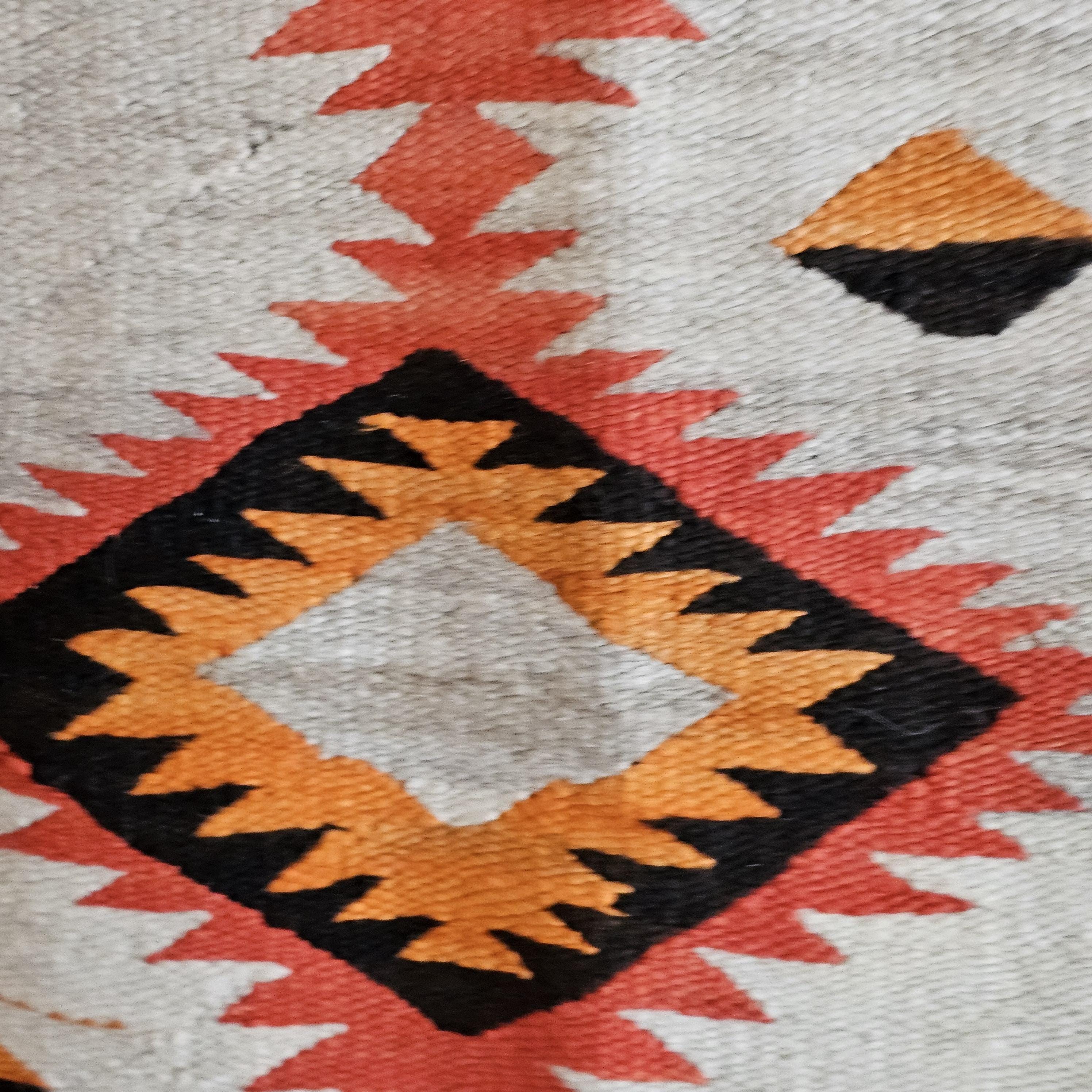 Authentic Vintage Navajo Rug Dazzler Pound Rug 63" x 84" C1930s W 176