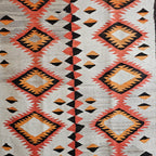Authentic Vintage Navajo Rug Dazzler Pound Rug 63" x 84" C1930s W 176
