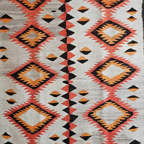 Authentic Vintage Navajo Rug Dazzler Pound Rug 63" x 84" C1930s W 176