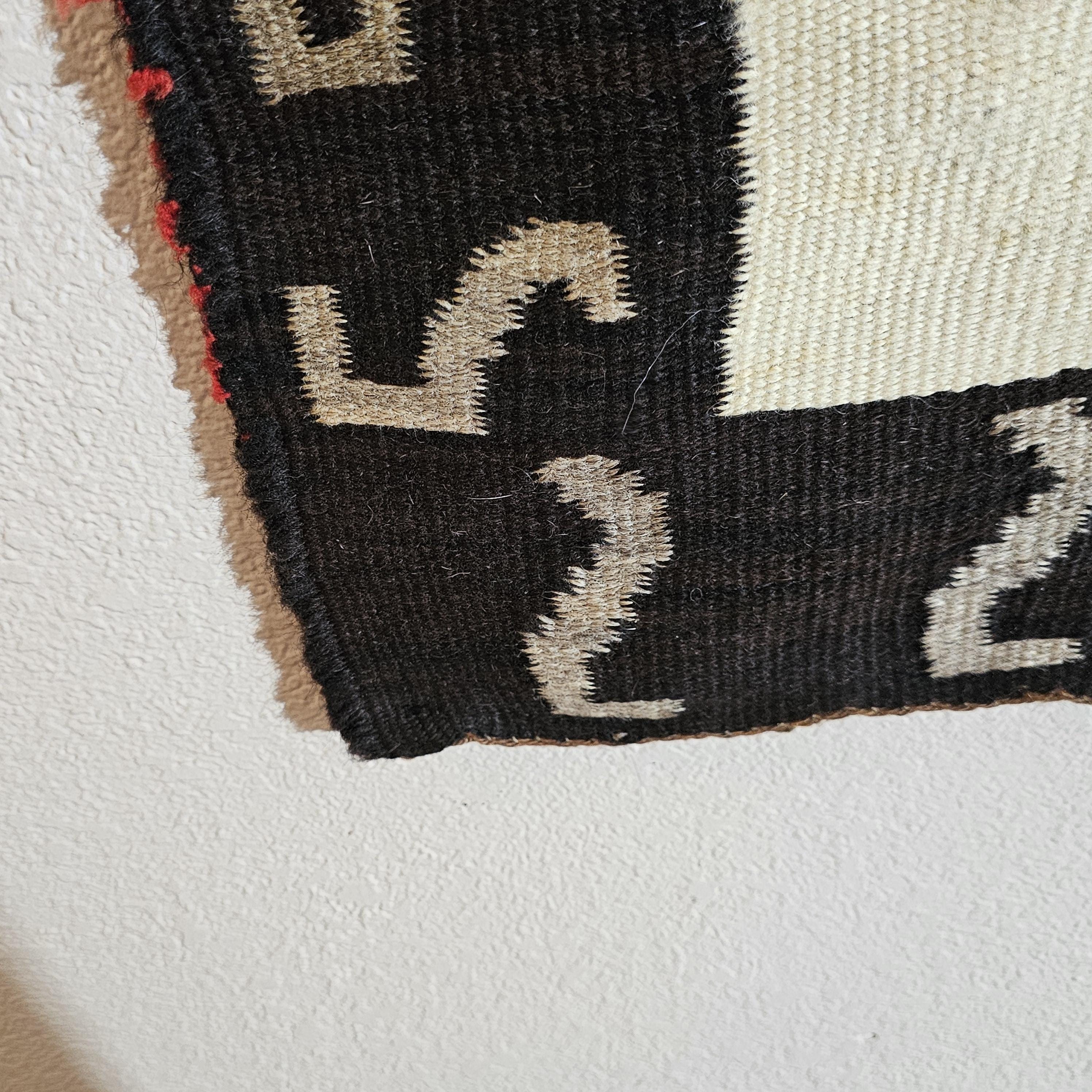 Authentic Vintage Navajo Dazzler Rug Whirling Logs  66" x 58" C1930s W 197