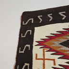 Authentic Vintage Navajo Dazzler Rug Whirling Logs  66" x 58" C1930s W 197