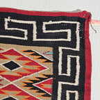 Authentic Vintage Navajo Fancy Dazzler Rug 72" x 38" C1930s W 202