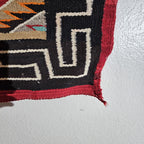 Authentic Vintage Navajo Fancy Dazzler Rug 72" x 38" C1930s W 202