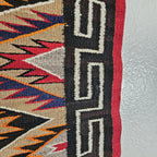 Authentic Vintage Navajo Fancy Dazzler Rug 72" x 38" C1930s W 202