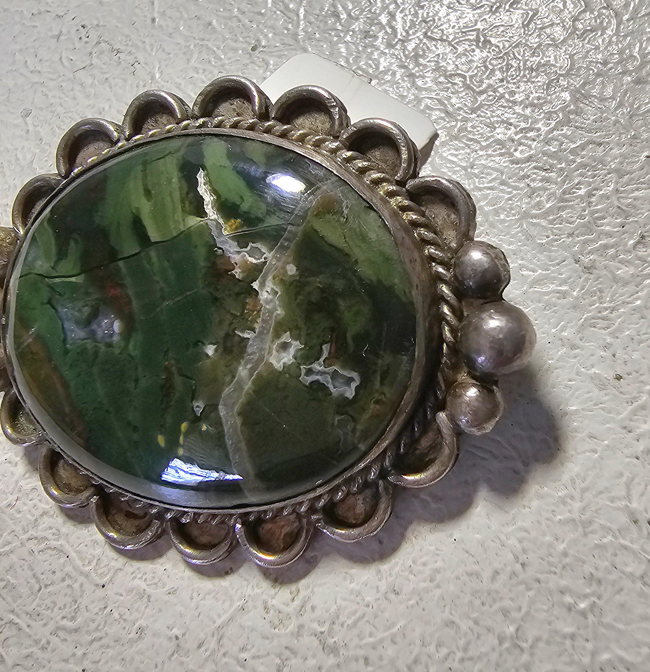 1940s Agate Vintage Native Pin Old Pawn # JP 180