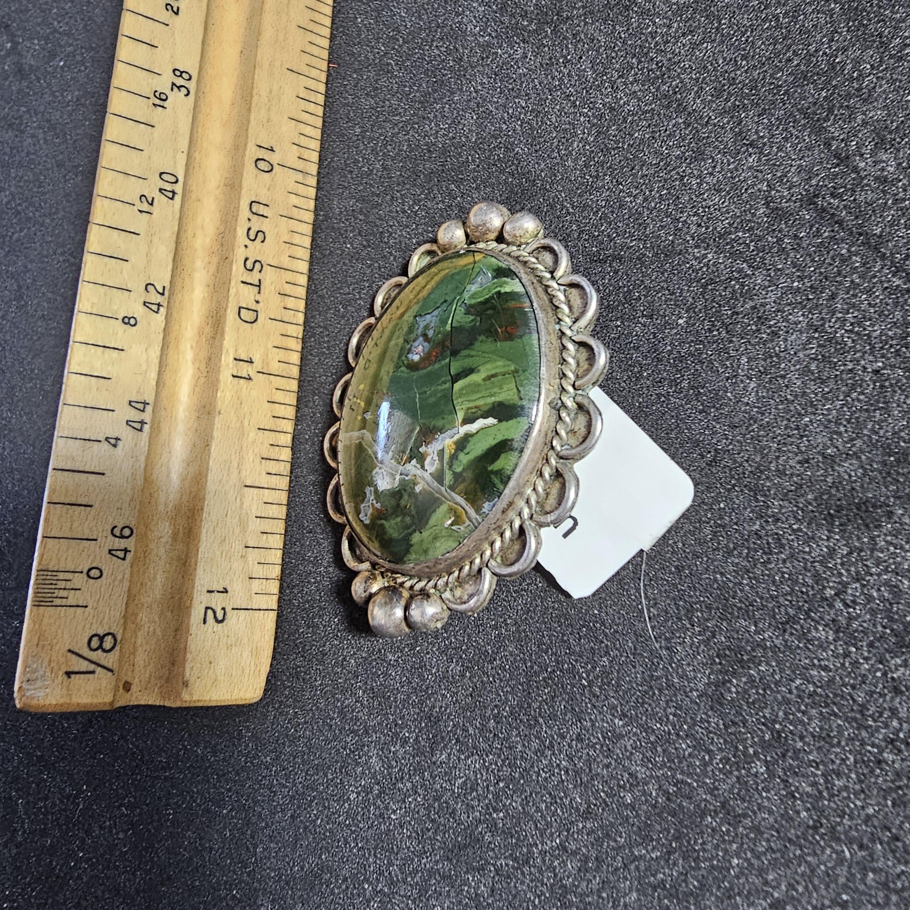 1940s Agate Vintage Native Pin Old Pawn # JP 180