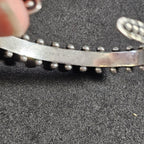Amazing Zuni Snakeyes Turquoise Sterling Silver Bracelet 6 3/4" JB 274