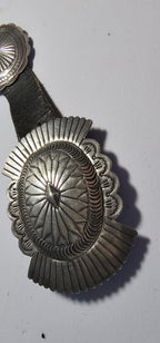 Concho Belt Vintage Sterling Navajo Old Pawn. JBL 158