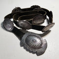 Concho Belt Vintage Sterling Navajo Old Pawn. JBL 158