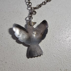 1930s Silver & Turquoise Thunderbird Necklace Vintage Old Pawn JN 806