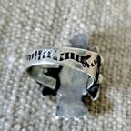 1930s Thunderbird Turqupise Vintage Native Ring Sterling Old Pawn Size 6 JR 651