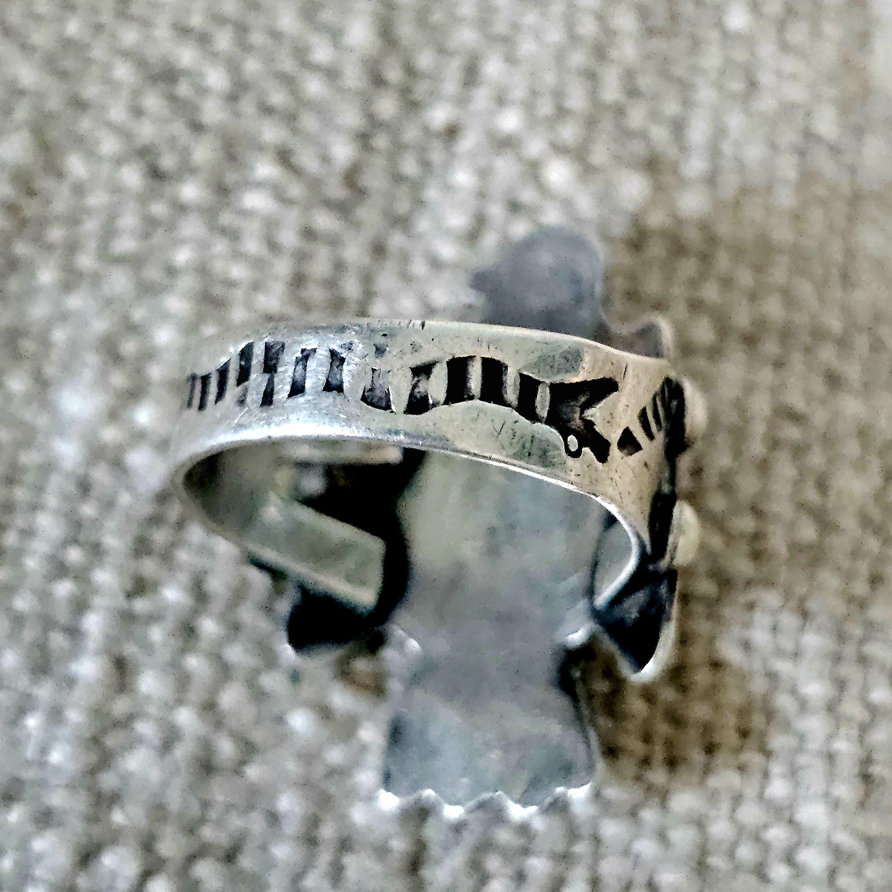 1930s Thunderbird Turqupise Vintage Native Ring Sterling Old Pawn Size 6 JR 651