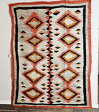Authentic Vintage Navajo Rug Dazzler Pound Rug 63" x 84" C1930s W 176