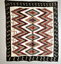 Authentic Vintage Navajo Dazzler Rug Whirling Logs  66" x 58" C1930s W 197