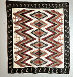 Authentic Vintage Navajo Dazzler Rug Whirling Logs  66" x 58" C1930s W 197