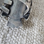 1930s Thunderbird Turqupise Vintage Native Ring Sterling Old Pawn Size 6 JR 651