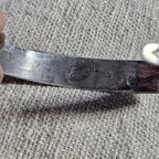 1930s Thunderbird Whirling Log Sterling Cuff  7" wrist  JB 295