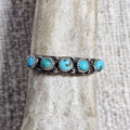 1930s Zuni Turquoise Vintage Band Old Pawn Size 7 1/2  JR 664
