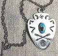 1930s Arrow Turquoise Necklace Vintage Old Pawn JN 820