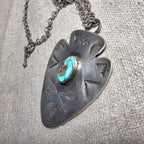 1930s Arrow Turquoise Necklace Vintage Old Pawn JN 820