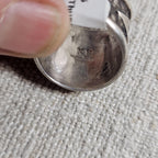 Thunderbird Signet Vintage Native Ring Sterling  Size 8 1/2 NR 35