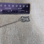 1930s Silver Donkey Tab Necklace Vintage Old Pawn JN 822