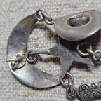 Fabulous Cowgirl Vintage Silver & Turquoise Earrings # JE 648