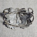 Humming Birds Zuni Inlay Sterling Silver Cuff Bracelet 6 3/4" wrist JB 316