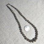 1950s 16"  Vintage Navajo Pearls Graduated Necklace Old Pawn Sterling. JN 815