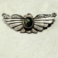 1930s Thunderbird Pin Cerillos Turquoise Native Old Pawn # JP 191