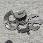 Fabulous Cowgirl Vintage Silver & Turquoise Earrings # JE 648