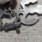 Fabulous Cowgirl Vintage Silver & Turquoise Earrings # JE 648
