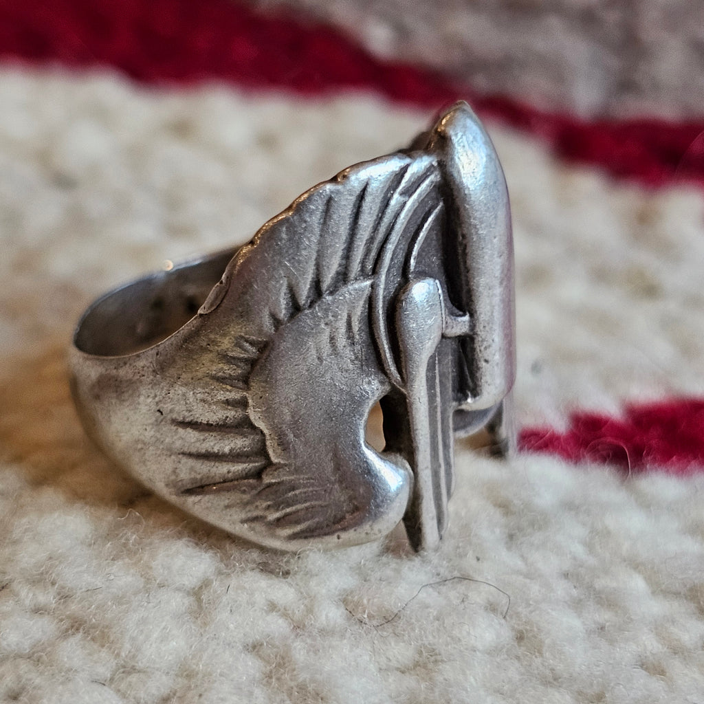 C 1940s Air Force Bomber ring size 11 JR 796