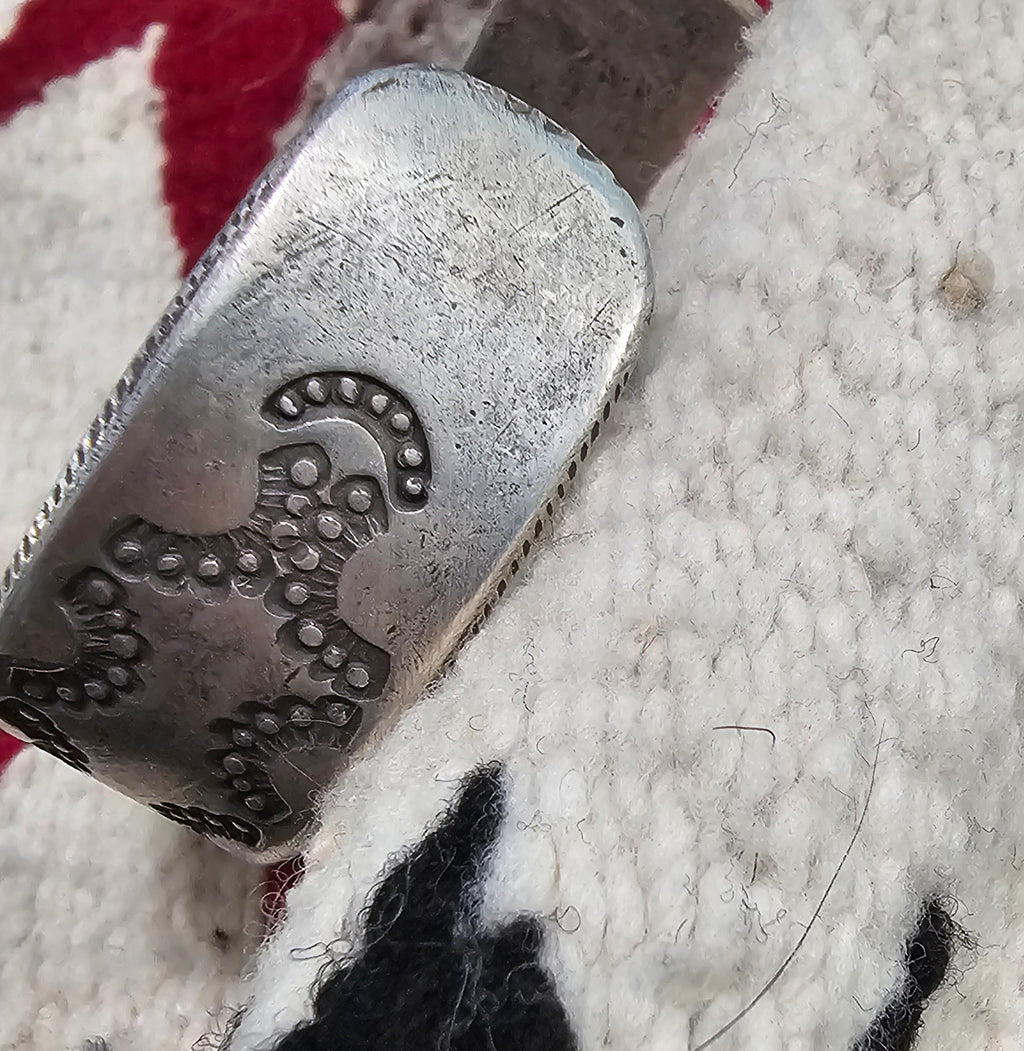 Buffalo Ingot Cuff Green Turquoise Native  fits 7" wrist JB 385