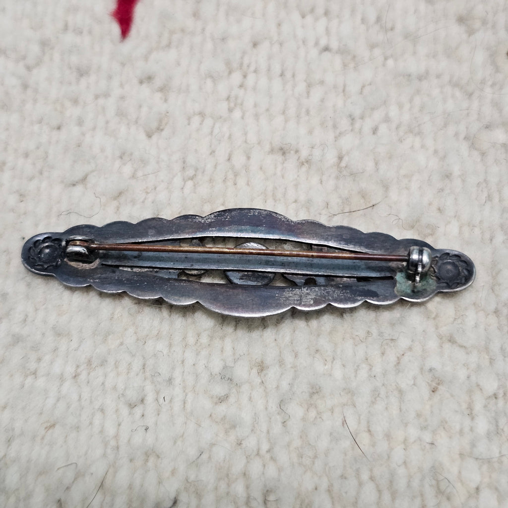 Harvey Thunderbird Vintage Native Pin with Turquoise  JP 203