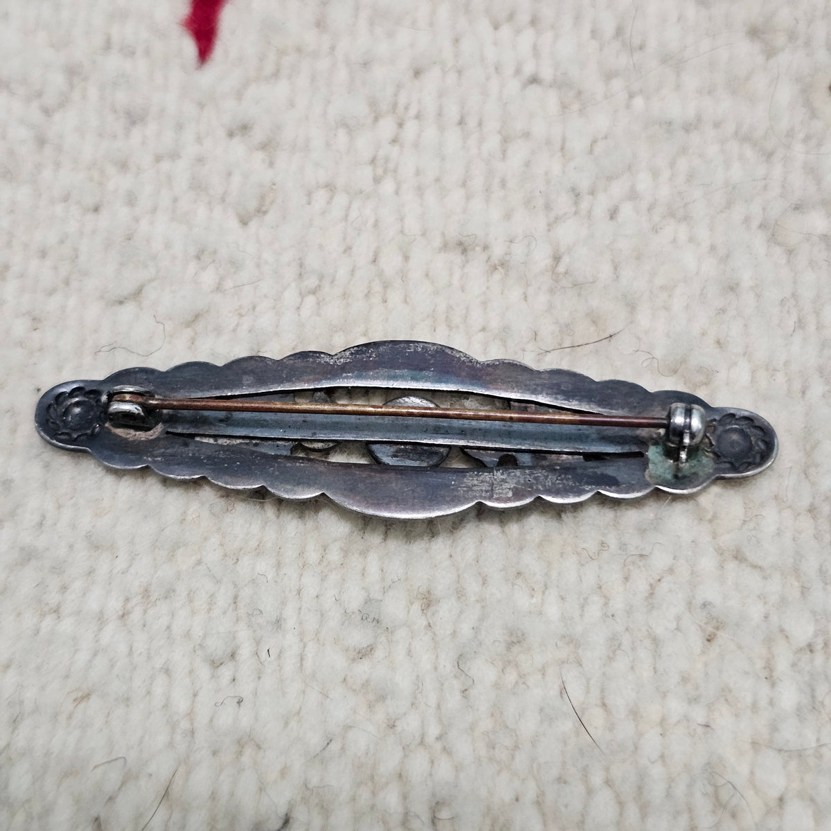 Harvey Thunderbird Vintage Native Pin with Turquoise  JP 203