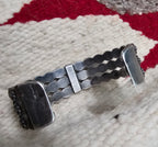 1930s Zuni 3 Row Decorative Cuff Turquoise Stones Old Pawn Cuff  fits 6 1/4" wrist. JB 259