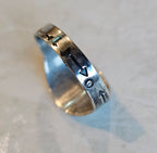 1930s Thunderbird Cigar Band Vintage Ring Sterling Old Pawn Size 9 JR 707