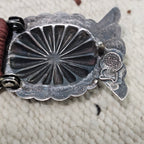 Ortega Signed Vintage Native Concho Belt Sterling & Turquoise Navajo Old Pawn. JBL 164