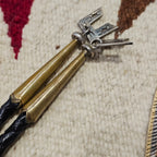 Give Away Horse Bolo Vintage Native Sterling & Copper & Brass & Inlay JBO 164