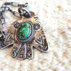 Thunderbird Green Turquoise Necklace JN 847
