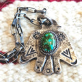 Thunderbird Green Turquoise Necklace JN 847