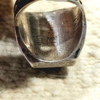1950s Thunderbird Green Turquoise Vintage Ring Sterling Old Pawn Size 7 1/2 JR 724