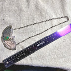 1930s Large Vintage Thunderbird Native Necklace Old Pawn JN 853