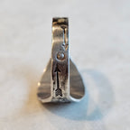 1930s Thunderbird Cigar Band Vintage Ring Sterling Old Pawn Size 9 JR 707