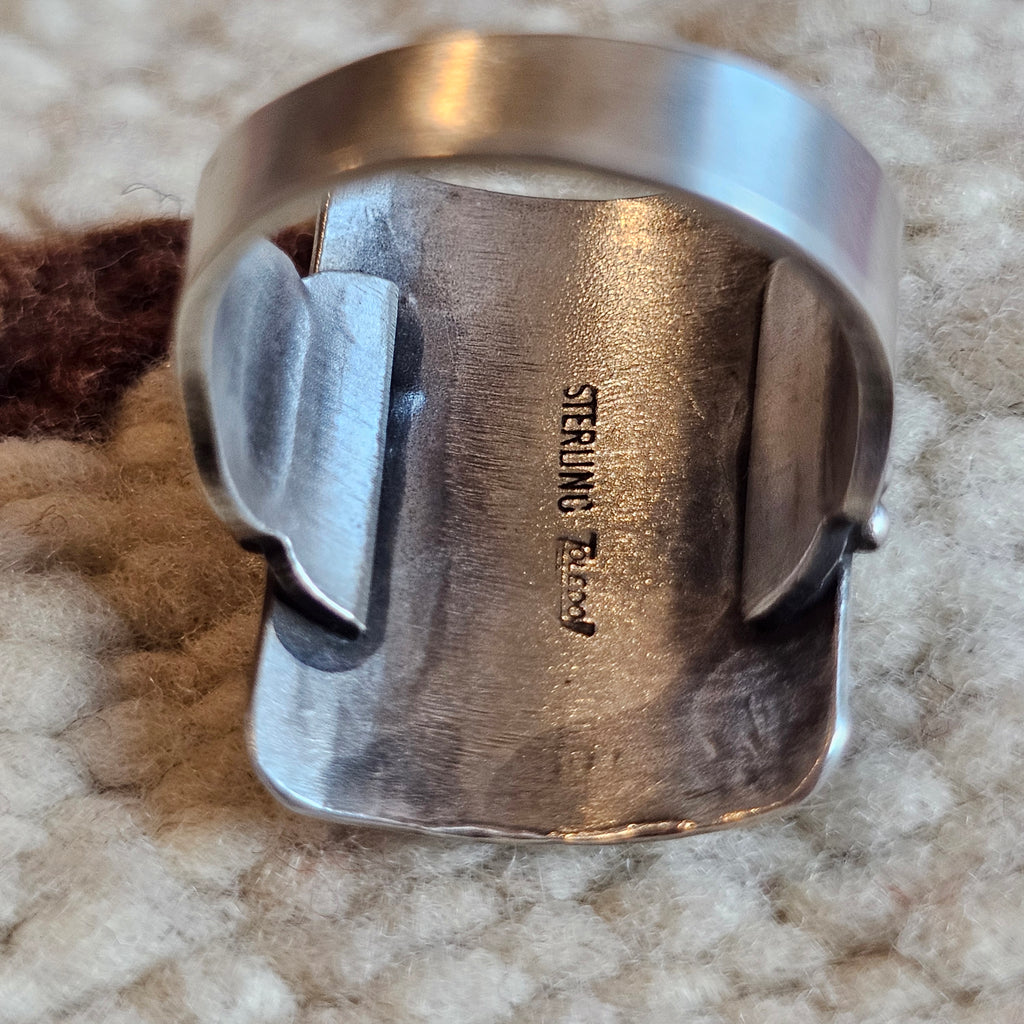 Sterling Thunderbird Vintage Native Ring size 7  JR 791