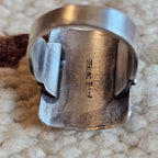 Sterling Thunderbird Vintage Native Ring size 7  JR 791